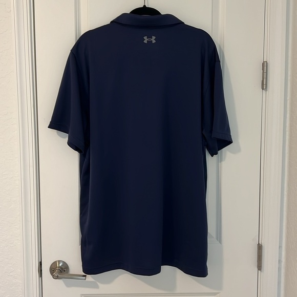 Under Armour Heat Gear Loose Fit Size 3XL
Short Sleeve Polo Golf Shirt Blue Gray - Picture 3 of 12